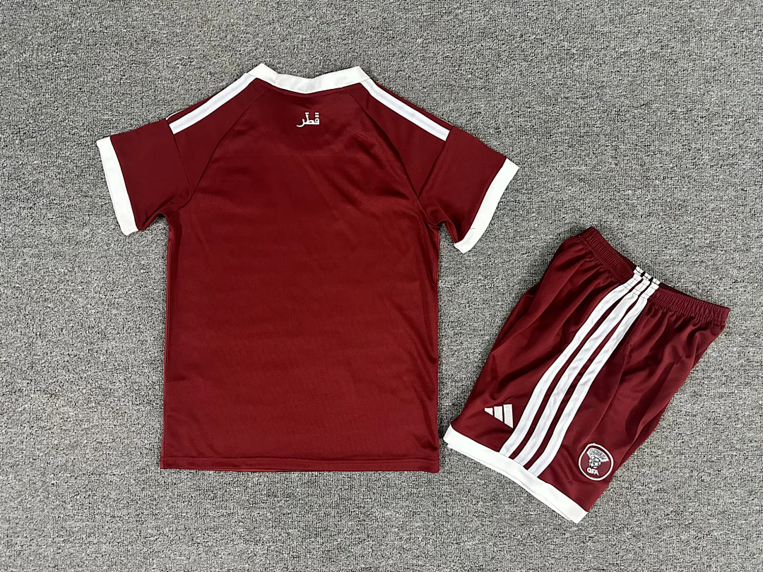 CAMISA CATAR I 26/27 COPA DO MUNDO 2026 CONJUNTO INFANTIL