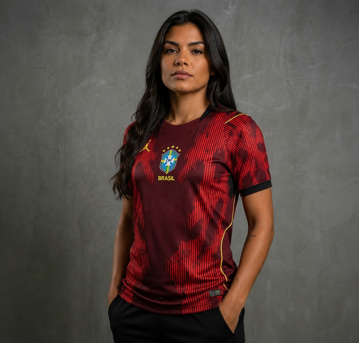 Camisa Torcedor Brasil - Vermelha - Copa 2026 Masculina unissex