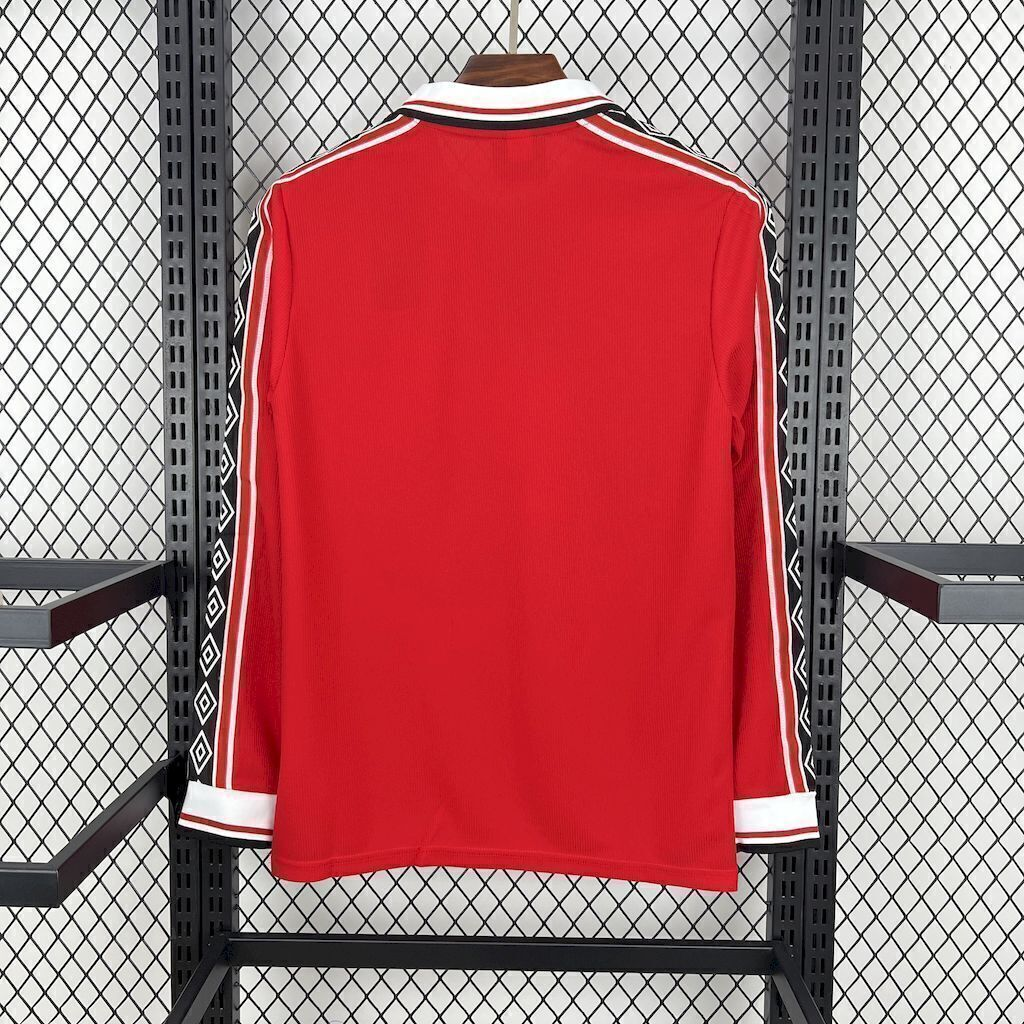 Camisa Manchester united retro 98 manga longa