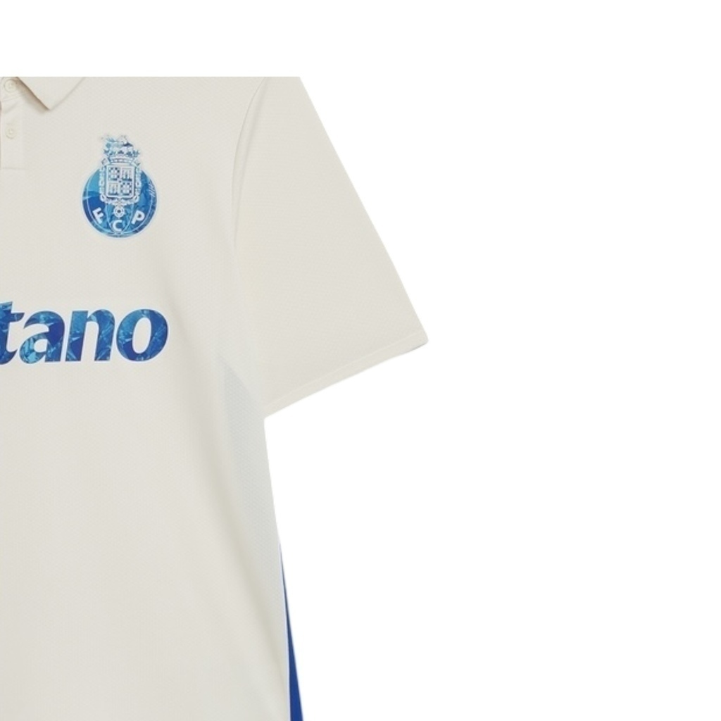 Camisa Porto III 25/26 - Torcedor New Balance Masculina - Branca com detalhes em azul