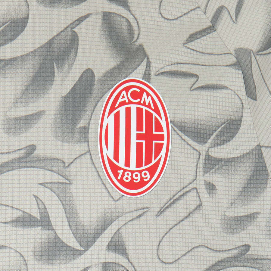 Camisa AC Milan Pré-jogo 25/26 -Torcedor Puma Masculina - Cinza