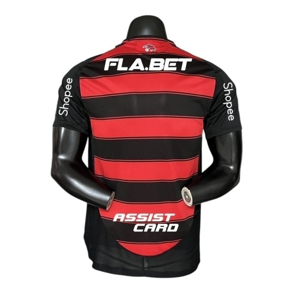 Camisa Flamengo I 25/26 - Jogador Adidas Masculina - Vermelha e preta e Com Patrocínio