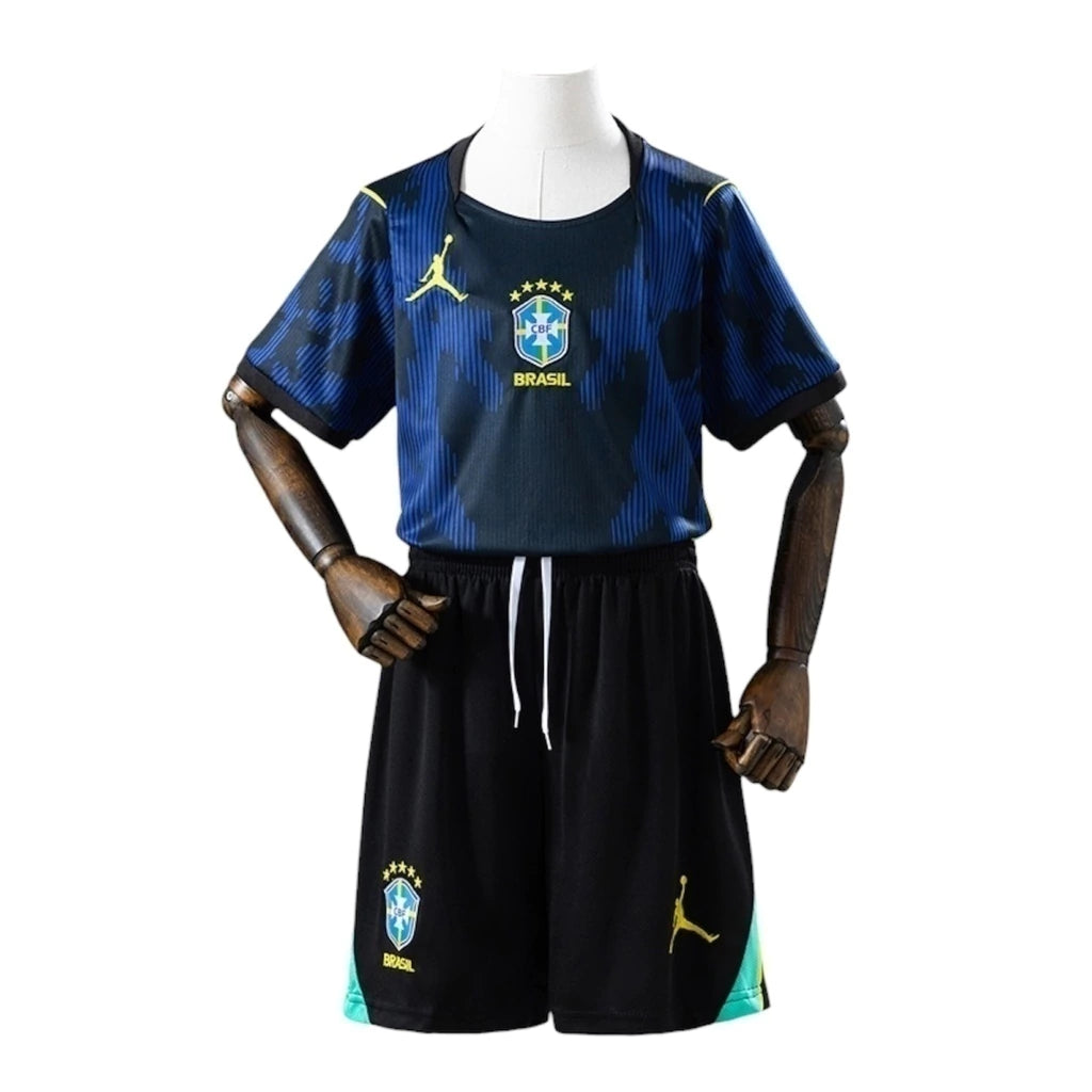 Brasil kit infantil Copa do mundo azul ll 26/27 Jordan