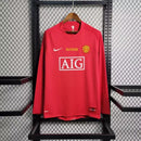 Camisa Manchester united retro 08/09 manga longa