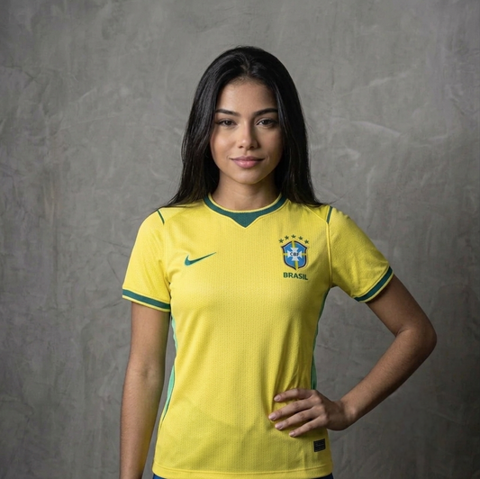 Camisa Feminia Seleção Brasileira Copa do mundo I 26/27