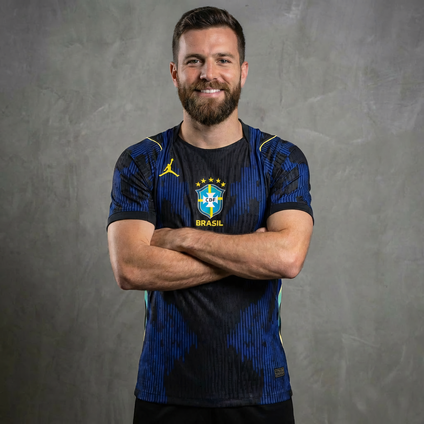 Camisa Jogador Seleção Brasileira Azul Copa do mundo II 26/27