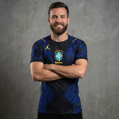 Camisa Jogador Seleção Brasileira Azul Copa do mundo II 26/27