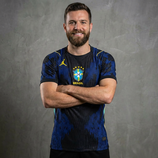 Camisa Jogador Seleção Brasileira Azul Copa do mundo II 26/27