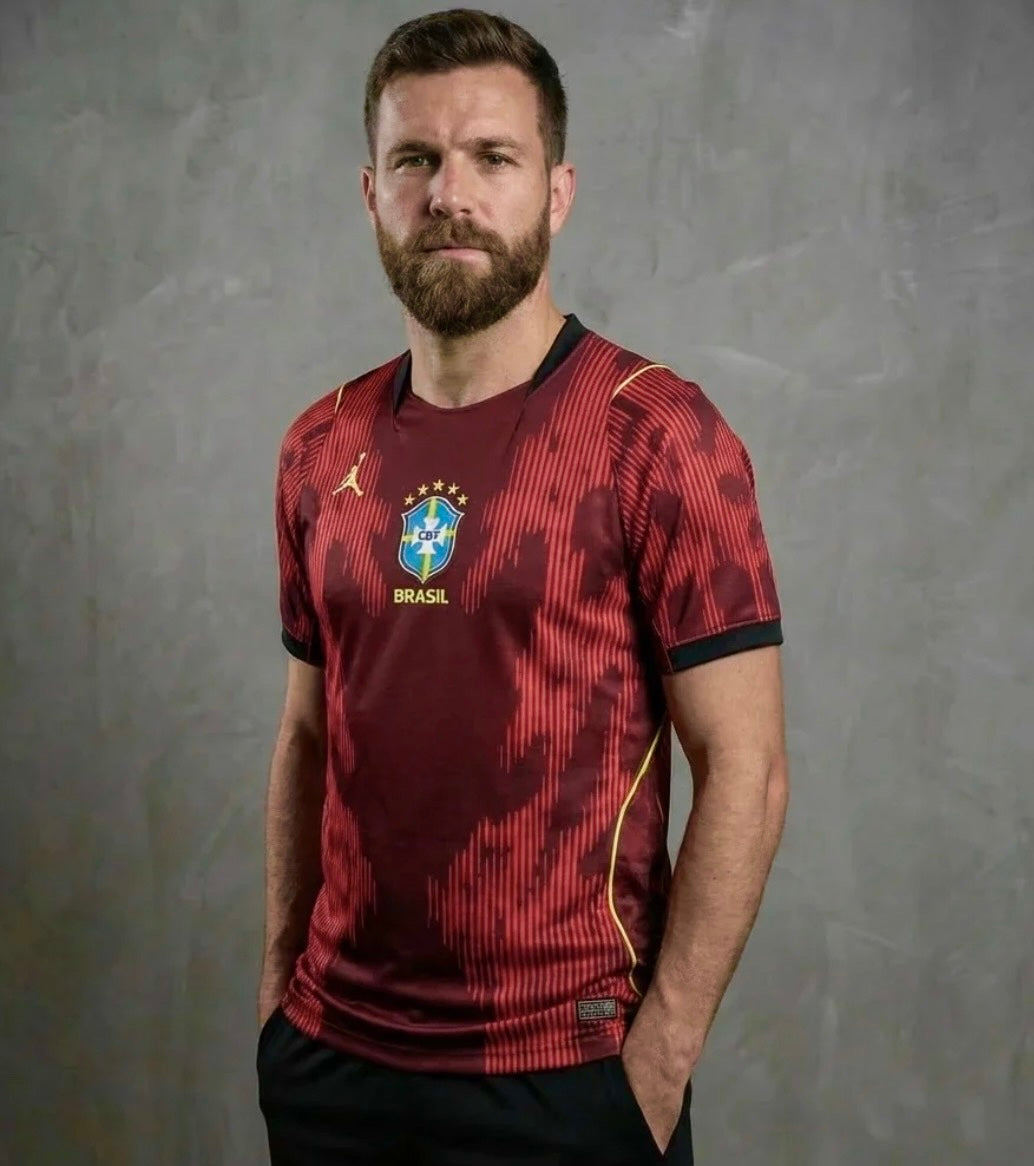 Camisa Torcedor Brasil - Vermelha - Copa 2026 Masculina unissex