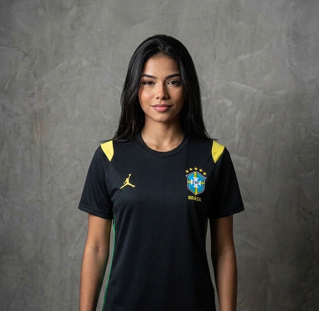 Camisa Torcedor Seleção Brasileira Jordan Copa do mundo treino 26/27 - Preta
