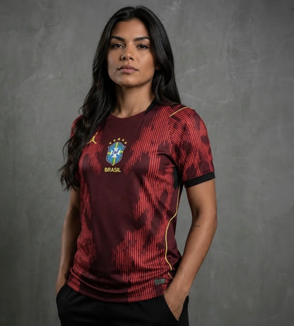 Camisa Torcedor Brasil - Vermelha - Copa 2026 Masculina unissex