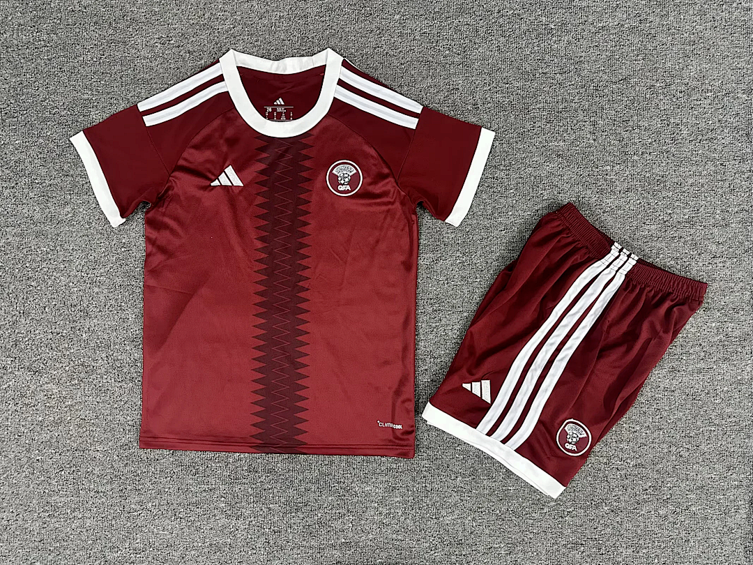CAMISA CATAR I 26/27 COPA DO MUNDO 2026 CONJUNTO INFANTIL