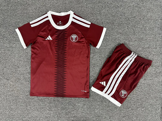 CAMISA CATAR I 26/27 COPA DO MUNDO 2026 CONJUNTO INFANTIL