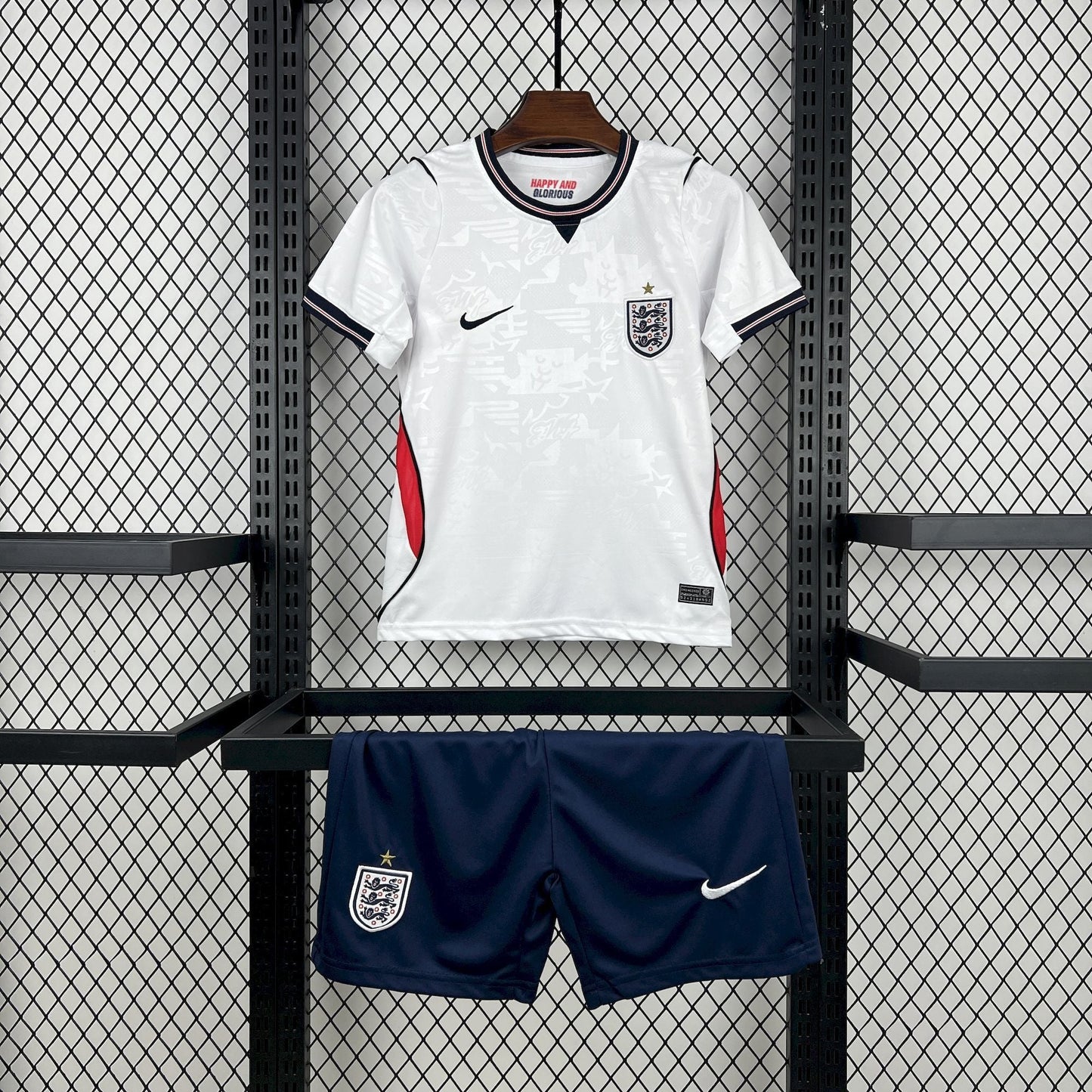 CAMISA INGLATERRA I 26/27 - COPA DO MUNDO 2026 CONJUNTO INFANTIL