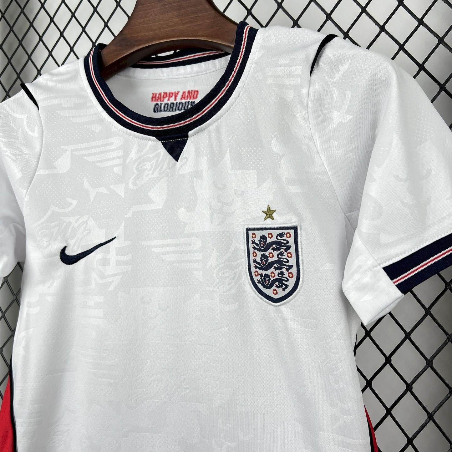 CAMISA INGLATERRA I 26/27 - COPA DO MUNDO 2026 CONJUNTO INFANTIL