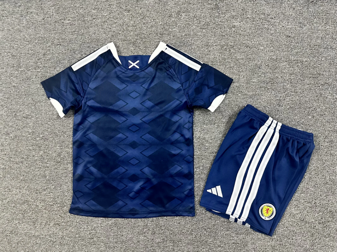 CAMISA ESCOCIA I 26/27 COPA DO MUNDO 2026 CONJUNTO INFANTIL