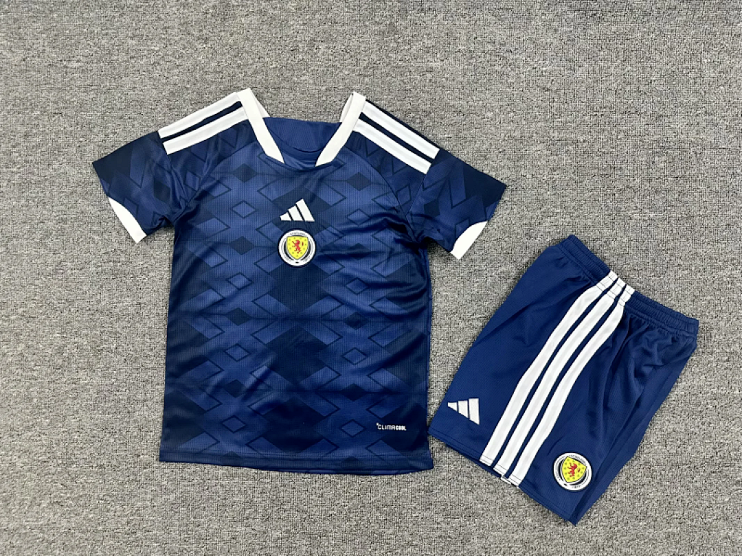 CAMISA ESCOCIA I 26/27 COPA DO MUNDO 2026 CONJUNTO INFANTIL