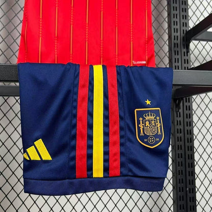 CAMISA ESPANHA I 26/27 - COPA DO MUNDO 2026 CONJUNTO INFANTIL