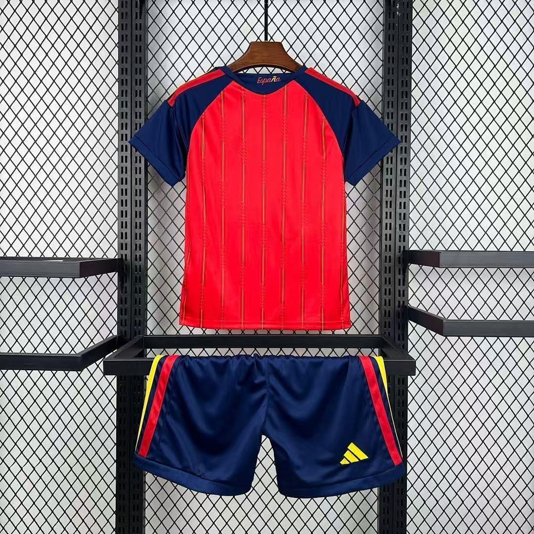 CAMISA ESPANHA I 26/27 - COPA DO MUNDO 2026 CONJUNTO INFANTIL