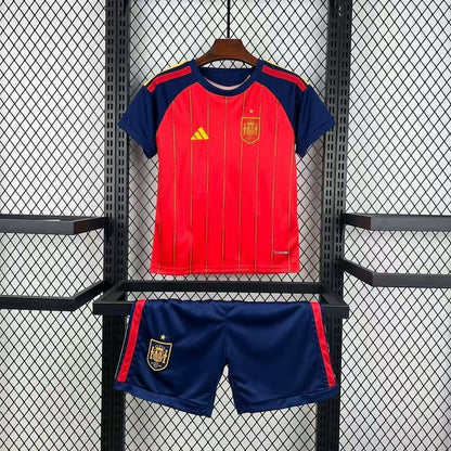 CAMISA ESPANHA I 26/27 - COPA DO MUNDO 2026 CONJUNTO INFANTIL