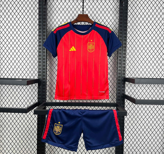 CAMISA ESPANHA I 26/27 - COPA DO MUNDO 2026  CONJUNTO INFANTIL