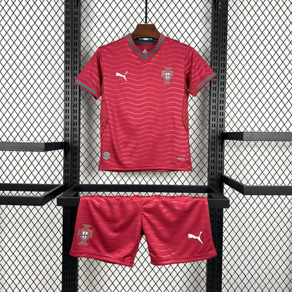 CAMISA PORTUGAL I 26/27 COPA DO MUNDO 2026 CONJUNTO INFANTIL