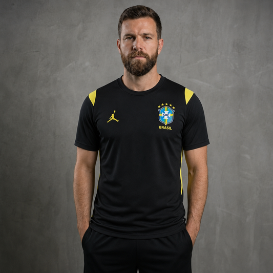 Camisa Torcedor Seleção Brasileira Jordan Copa do mundo treino 26/27 - Preta