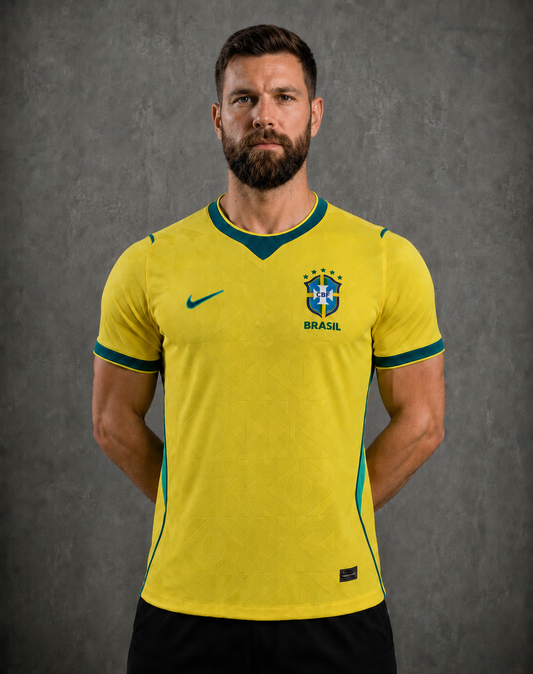 Camisa Jogador Seleção Brasileira Amarela Copa do mundo home I 2026 / 2027