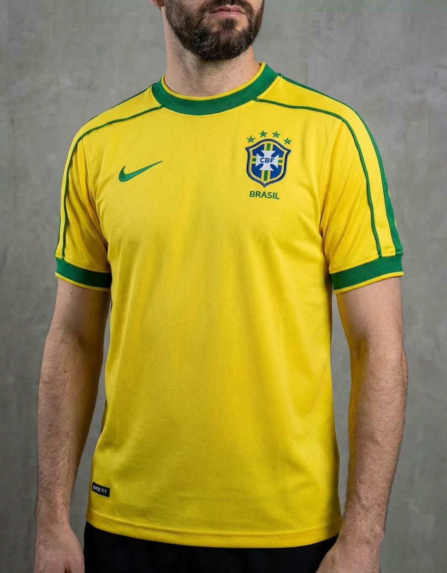Camisa Brasil Retrô 98 Amarela