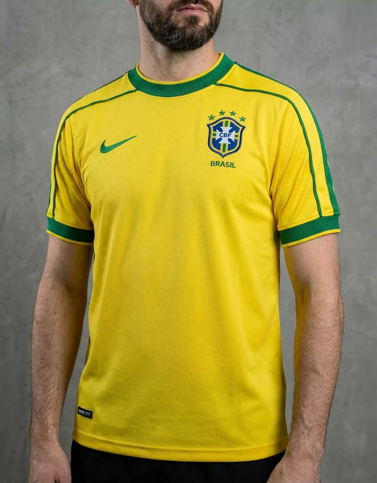 Camisa Brasil Retrô 98 Amarela