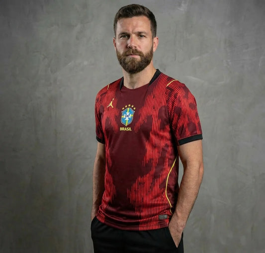Camisa Torcedor Brasil - Vermelha - Copa 2026 Masculina
