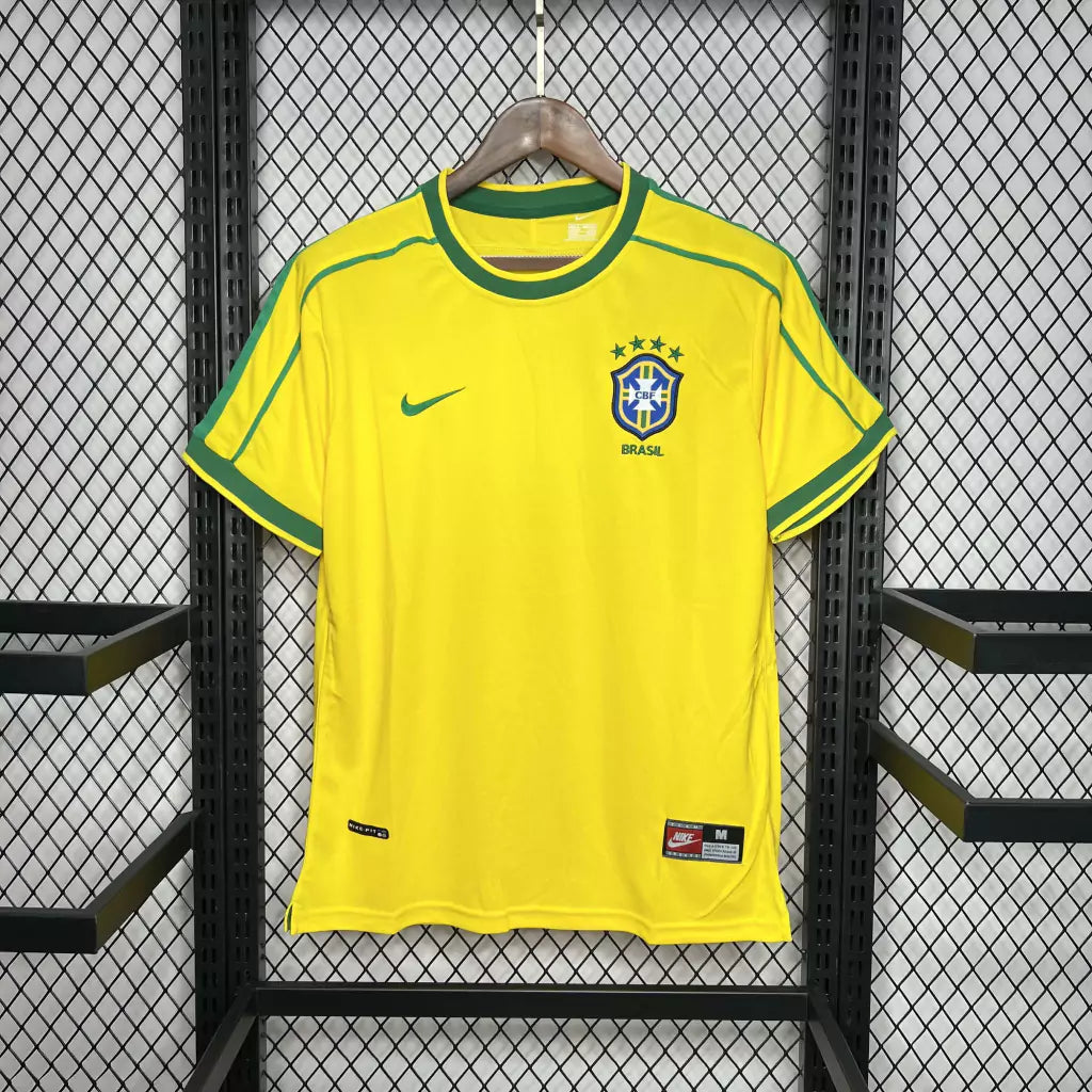 Camisa Brasil Retrô 98 Amarela