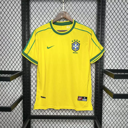 Camisa Brasil Retrô 98 Amarela
