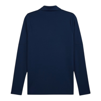 Camisa Seleção Portugal Treino 25/26 manga longa - Torcedor Puma Masculina - Azul com detalhes em branco