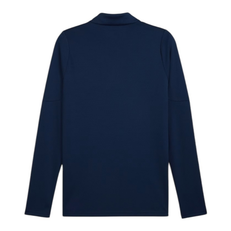 Camisa Seleção Portugal Treino 25/26 manga longa - Torcedor Puma Masculina - Azul com detalhes em branco