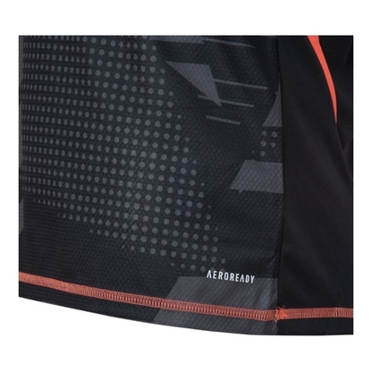 Camisa Atlético Mineiro Goleiro 25/26 - Torcedor Adidas Masculina - Preta com detalhes em amarelo e laranja