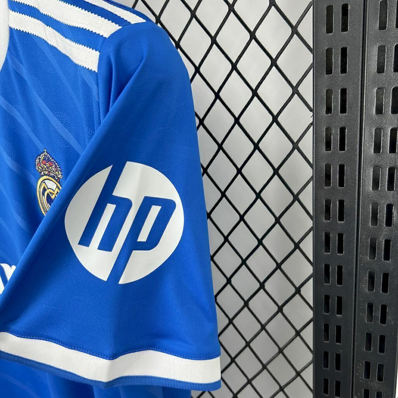 Camisa Real Madrid 3 25/26 - Torcedor Adidas Masculina - Azul com detalhes em amarelo