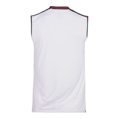Camisa Regata Flamengo II 25/26 - Torcedor Adidas Masculina - Branca com detalhes em preto e vermelho