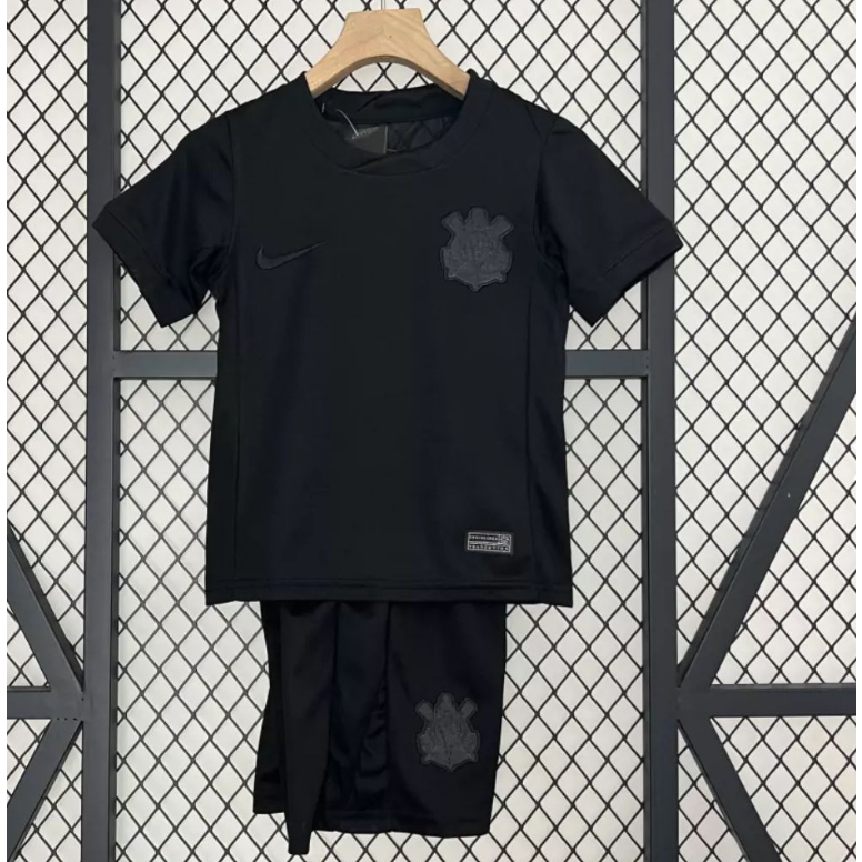 Corinthians kit infantil 2024/25 all black