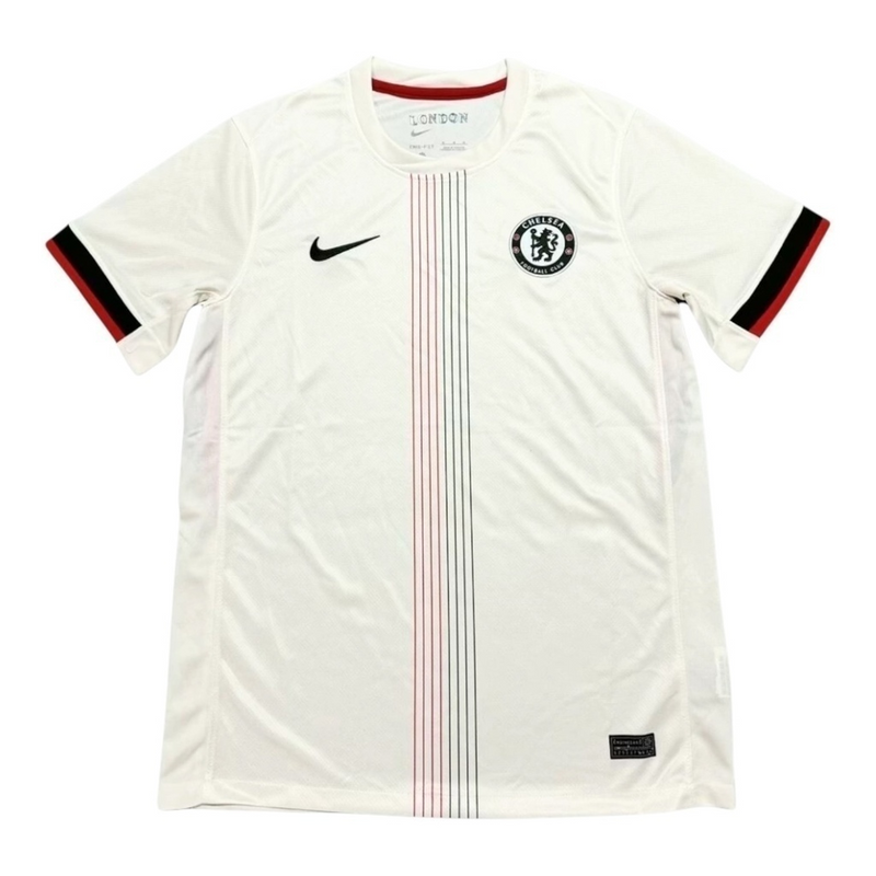 Camisa Chelsea II 25/26 - Torcedor Nike Masculina - Branca com detalhes em azul e vermelho