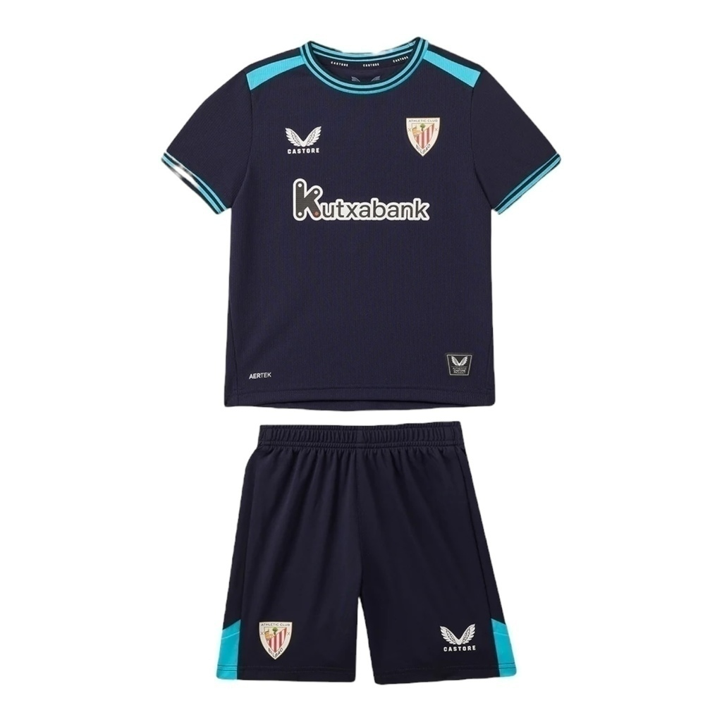 Kit Infantil Athletic Bilbao II 25/26 - Castore - Azul