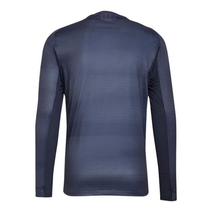 Camisa Real Madrid II 25/26 manga longa - Torcedor Adidas Masculina - Azul com detalhes em amarelo