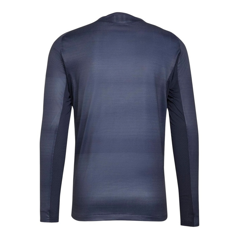 Camisa Real Madrid II 25/26 manga longa - Torcedor Adidas Masculina - Azul com detalhes em amarelo