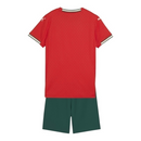 Kit Infantil Seleção Portugal I 25/26 - Puma - Vermelho e verde