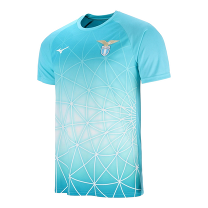 Camisa Lazio Pré-jogo 25/26 - Torcedor Mizuno Masculina - Azul