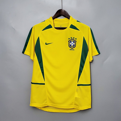 Camisa Brasil retro 2002 amarela penta campeão