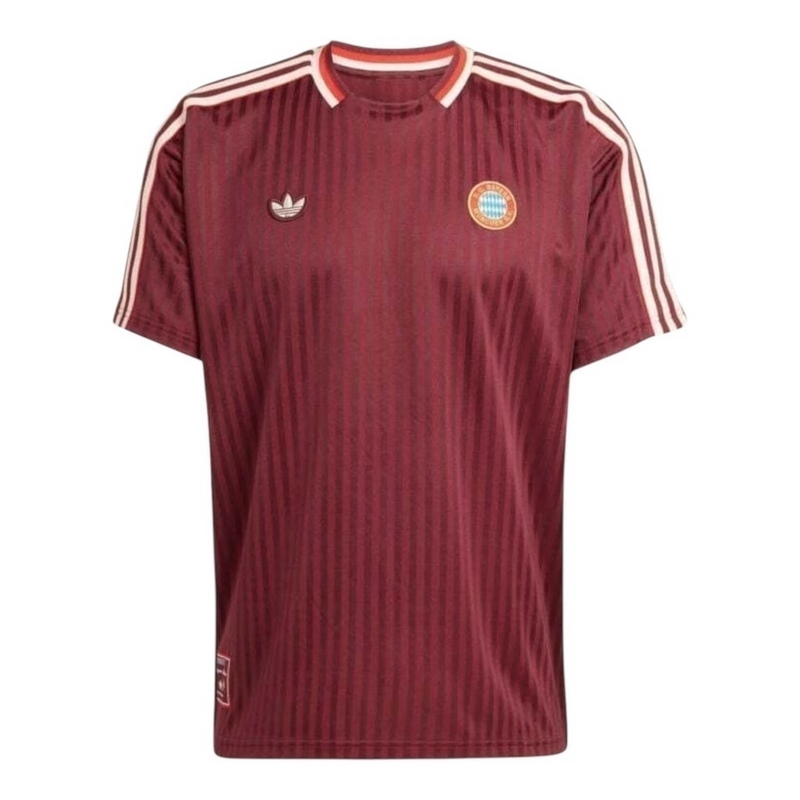 Camisa Bayern de Munique Edição especial Icon 25/26 - Torcedor Adidas Masculina - Vinho