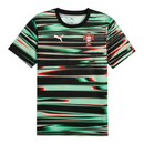 Camisa Seleção Portugal Pré-jogo 25/26 - Torcedor Puma Masculina - Preta com detalhes em verde e vermelho