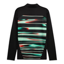 Camisa Seleção Portugal Pré-jogo 25/26 manga longa - Torcedor Puma Masculina - Preta com detalhes em verde e vermelho