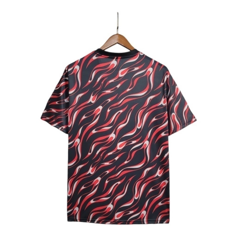 Camisa Manchester United Treino 25/26 - Torcedor Adidas Masculina - Preta com detalhes em vermelho